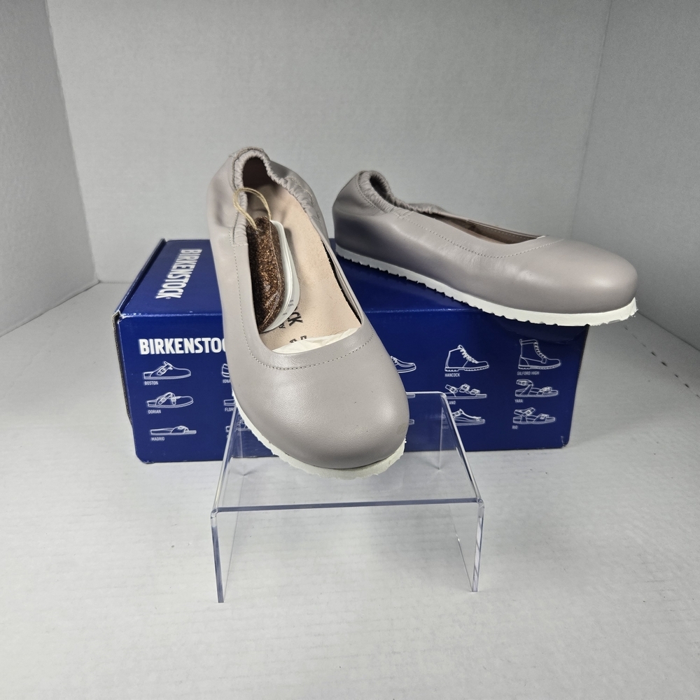 Birkenstock Celina Leather Ballet Flat SlipOn Gray Shoes Size EU 36 US 5-5.5 Reg - Picture 1 of 9